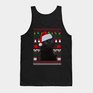 Zoning Out Cat Meme - Ugly Xmas Sweater Tank Top